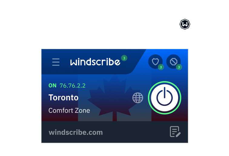 Windscribe extension app